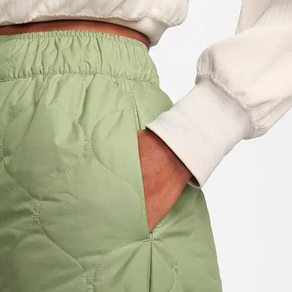 NWT Nike XS Sportswear Women's Essential Quilted High-Waisted OpenHem Pants - Picture 3 of 11